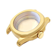 Nautilus Sandblasted Case Set for Seiko Mod: Gold
